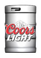 Coors Light, 15.5 Gal (HALF BARREL) Keg