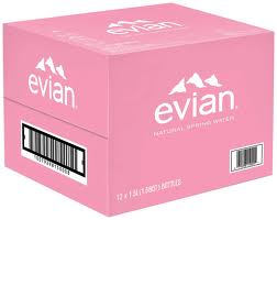 Evian Water, 12 Bottles- 1.5L Each